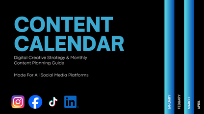 Luxury Content Calendar - Editable Canva Template For Brands & Creators